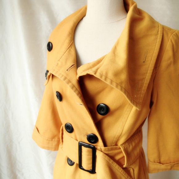Yellow Double Breasted Jacket - Picture 3 of 4